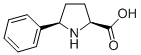 Structure of L-Proline,5-phenyl-, ethyl ester, cis-