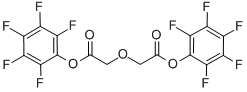 Structure of Bis-pentafluorophenyl diglycolic acid, 2,2-Oxydiacetic acid bis-pentafluorophenyl ester