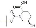 (2S-反式)-5-羟基-1,2-哌啶二甲酸 1-叔丁酯结构式