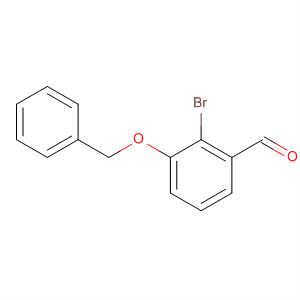 Structure of Benzaldehyde, 2-bromo-3-(phenylmethoxy)-
