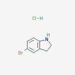 Structure of 5-BroMo-2,3-dihydro-1H-indolehydrochloride