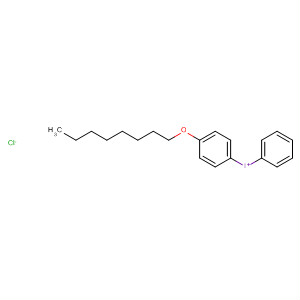 Structure of Iodonium, [4-(octyloxy)phenyl]phenyl-, chloride