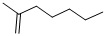 Structure of 2-METHYL-1-HEPTENE