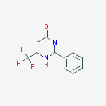 Structure of 2-phenyl-6-trifluoromethyl-pyrimidin-4-ol