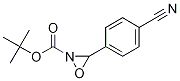 Structure of 2-Oxaziridinecarboxylic acid, 3-(4-cyanophenyl)-, 1,1-diMethylethyl ester