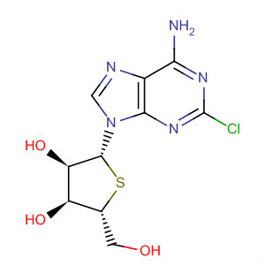 Structure of Adenosine, 2-chloro-4'-thio-