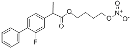 Structure of nitroflurbiprofen