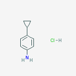 Structure of 4-CYCLOPROPYLANILINEHYDROCHLORIDE