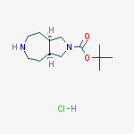 Structure of cis-2-Boc-octahydro-pyrrolo[3,4-d]azepine hydrochloride