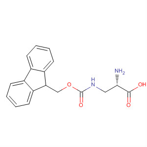 Structure of L-Alanine, 3-[[(9H-fluoren-9-ylmethoxy)carbonyl]amino]-