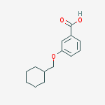 Structure of 3-(cyclohexylmethoxy)benzoic acid