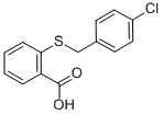 Structure of 2-[(4-CHLOROBENZYL)SULFANYL]BENZENECARBOXYLIC ACID