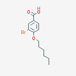 Structure of 3-bromo-4-hexoxybenzoic acid