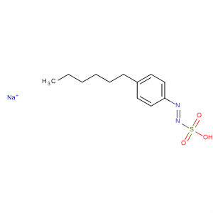 Structure of Diazenesulfonic acid, (4-hexylphenyl)-, sodium salt
