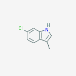 Structure of 6-chloro-3-Methyl-1h-indole