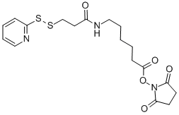 Structure of Succinimidyl 6-[3-(2-Pyridyldithio)propionamido]hexanoate