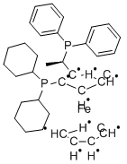 Structure of (R)-1-[(1S)-2-(DICYCLOHEXYLPHOSPHINO)FERROCENYL]ETHYLDI-PHENYLPHOSPHINE