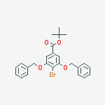 Structure of Tert-butyl 4-bromo-3,5-bis(phenylmethoxy)benzoate