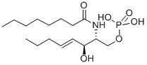 D-ERYTHRO-SPHINGOSINE-1-PHOSPHATE, N-OCTANOYL-结构式