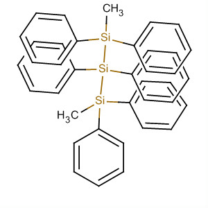 Structure of Trisilane, 1,3-dimethyl-1,1,2,2,3,3-hexaphenyl-