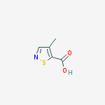Structure of 5-Isothiazolecarboxylic acid, 4-methyl-