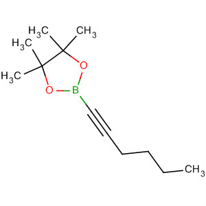 2-(己-1-炔-1-基)-4,4,5,5-四甲基-1,3,2-二氧硼杂环戊烷结构式