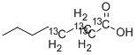 Structure of OCTANOIC-1,2,3,4-13C4 ACID