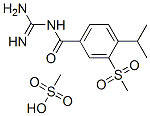 Structure of Benzamide,N-(aminoiminomethyl)-4-(1- methylethyl)-3-(methylsulfonyl)-,monomethanesulfonate