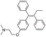 (Z)-2-[4-(1,2-二苯基-1-丙烯基)苯氧基]-N,N-二甲基乙胺结构式