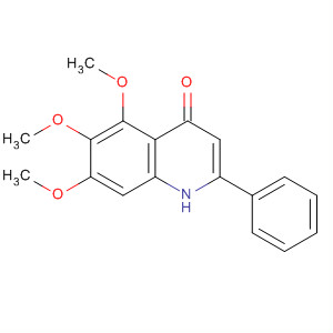 Structure of 4(1H)-Quinolinone, 5,6,7-trimethoxy-2-phenyl-