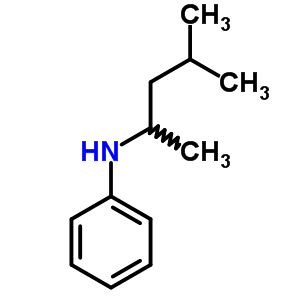 N-(1,3-dimethylbutyl)aniline结构式