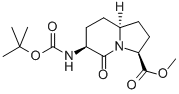 Structure of METHYL (3S,6S,8AS)-6-[(TERT-BUTOXYCARBONYL)AMINO]-5-OXOOCTAHYDROINDOLIZINE-3-CARBOXYLATE