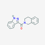 Structure of (3,4-dihydro-2(1H)-isoquinolinyl)-1H-indazol-3-ylMethanone