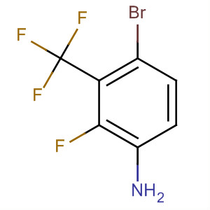 Structure of Benzenamine, 4-bromo-2-fluoro-3-(trifluoromethyl)-
