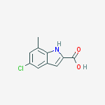 Structure of 5-Chloro-7-methyl-1h-indole-2-carboxylic acid