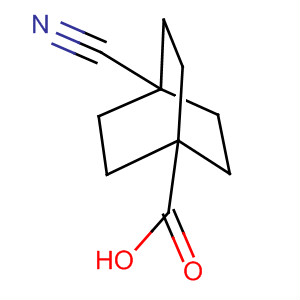 Structure of Bicyclo[2.2.2]octane-1-carboxylic acid, 4-cyano-