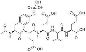 Structure of N-ACETYL-O-PHOSPHONO-L-TYROSYL-L-ALPHA-GLUTAMYL-L-ALPHA-GLUTAMYL-L-ISOLEUCYL-L-GLUTAMIC ACID