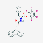 Structure of D-Phenylalanine, N-[(9H-fluoren-9-ylmethoxy)carbonyl]-,pentafluorophenyl ester