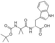 Structure of D-Tryptophan, N-[N-[(1,1-dimethylethoxy)carbonyl]-2-methylalanyl]-
