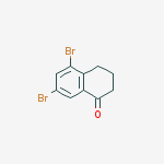 Structure of 5,7-DIBROMO-3,4-DIHYDRO-2H-NAPHTHALEN-1-ONE