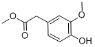 Structure of methyl 4-hydroxy-3-methoxyphenylacetate