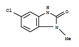 Structure of 2H-Benzimidazol-2-one,5-chloro-1,3-dihydro-1-methyl-