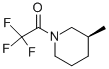 Structure of PIPERIDINE,3-METHYL-1-(TRIFLUOROACETYL)-,(S)-