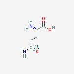 Structure of L-GLUTAMINE (5-13C)