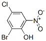 Structure of 2-bromo-4-chloro-6-nitro-phenol