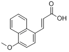 Structure of 3-(4-METHOXY-1-NAPHTHYL)ACRYLIC ACID