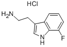 Structure of 2-(7-FLUORO-1H-INDOL-3-YL)-ETHYLAMINE HYDROCHLORIDE