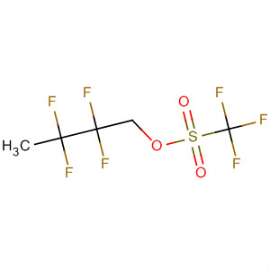 Structure of Methanesulfonic acid, trifluoro-, 2,2,3,3-tetrafluoro-1,4-butanediyl ester