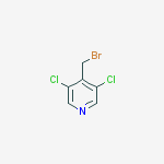 4-(bromomethyl)-3,5-dichloropyridine结构式