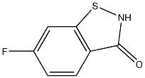Structure of 6-fluoro-1,2-benzothiazol-3(2H)-one